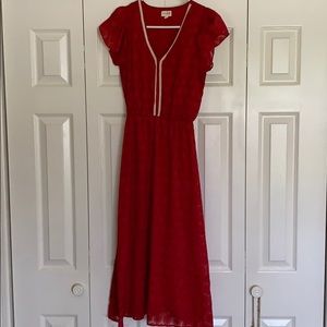 Madison Jules red dress XS midi